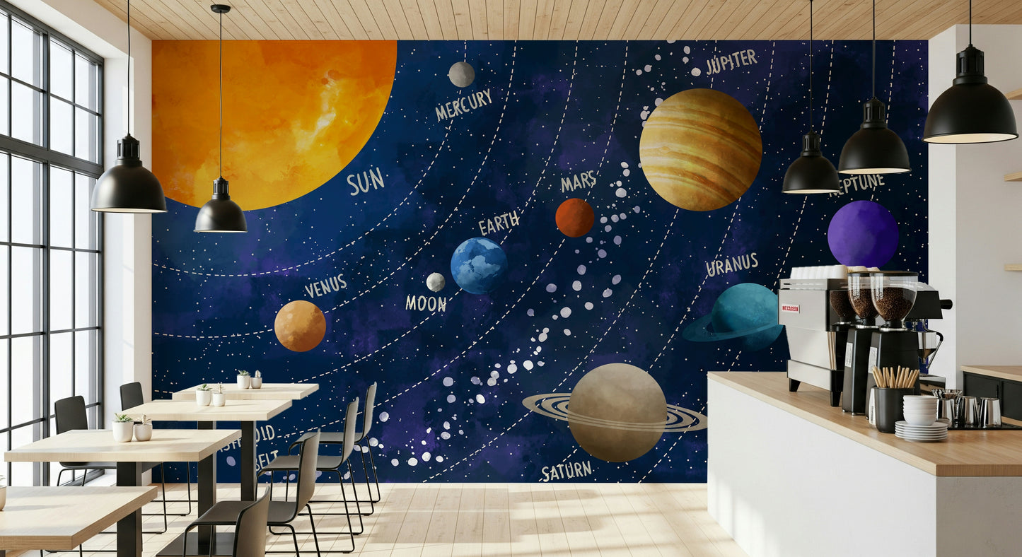 Solar System Adventure Wall Mural