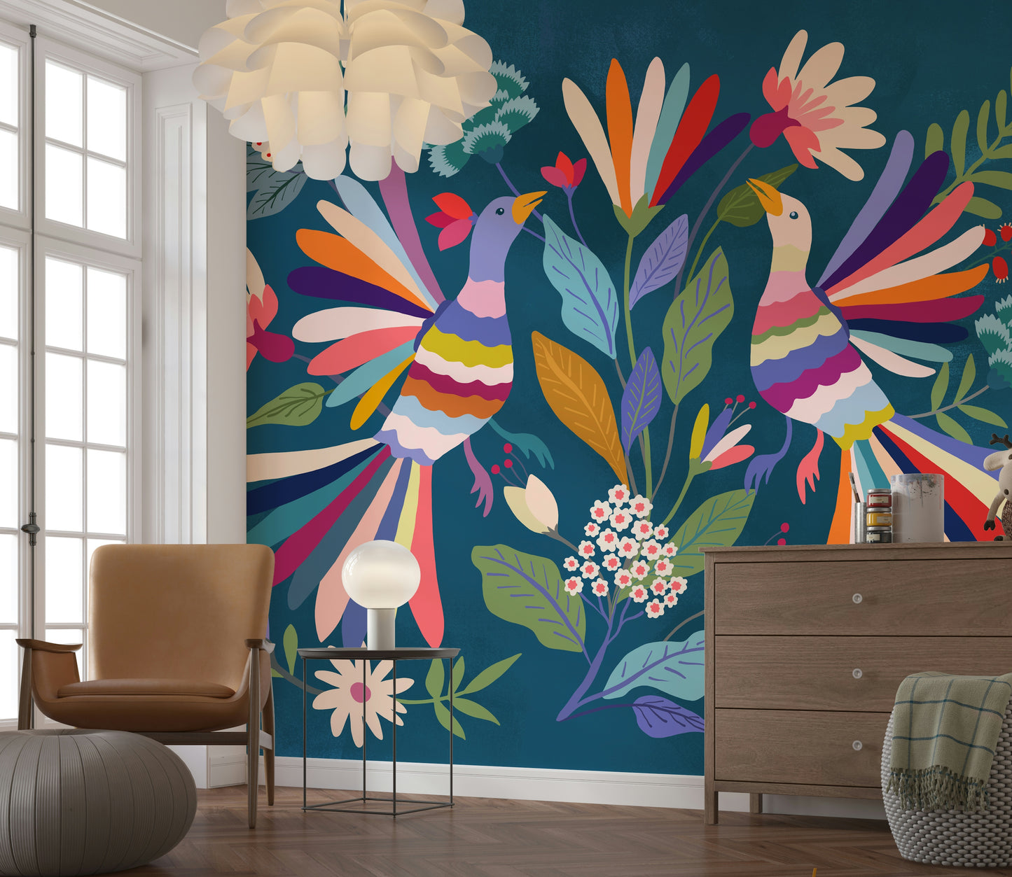 Love Birds Wall Mural