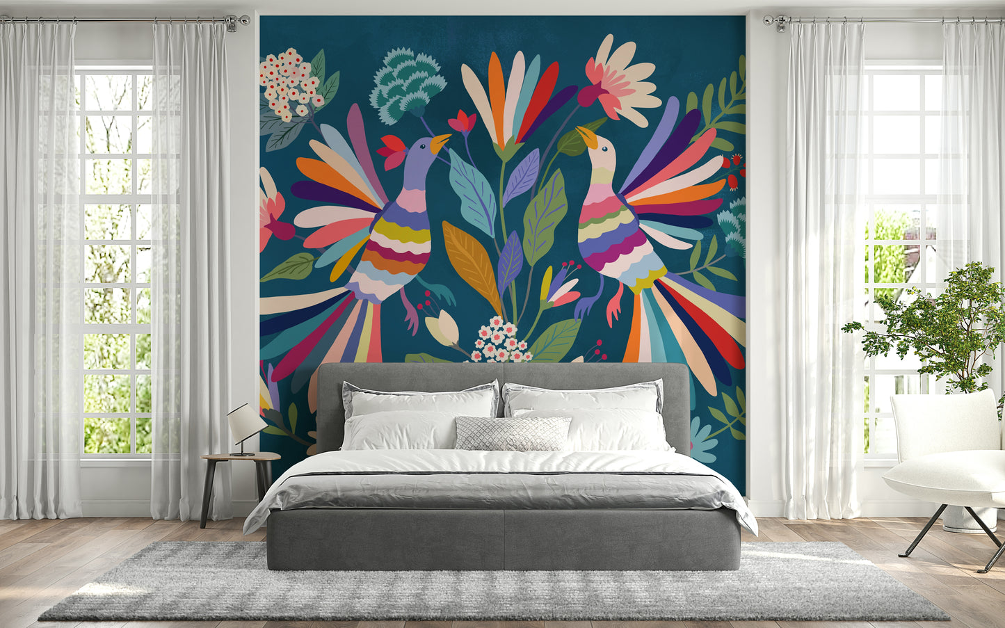 Love Birds Wall Mural
