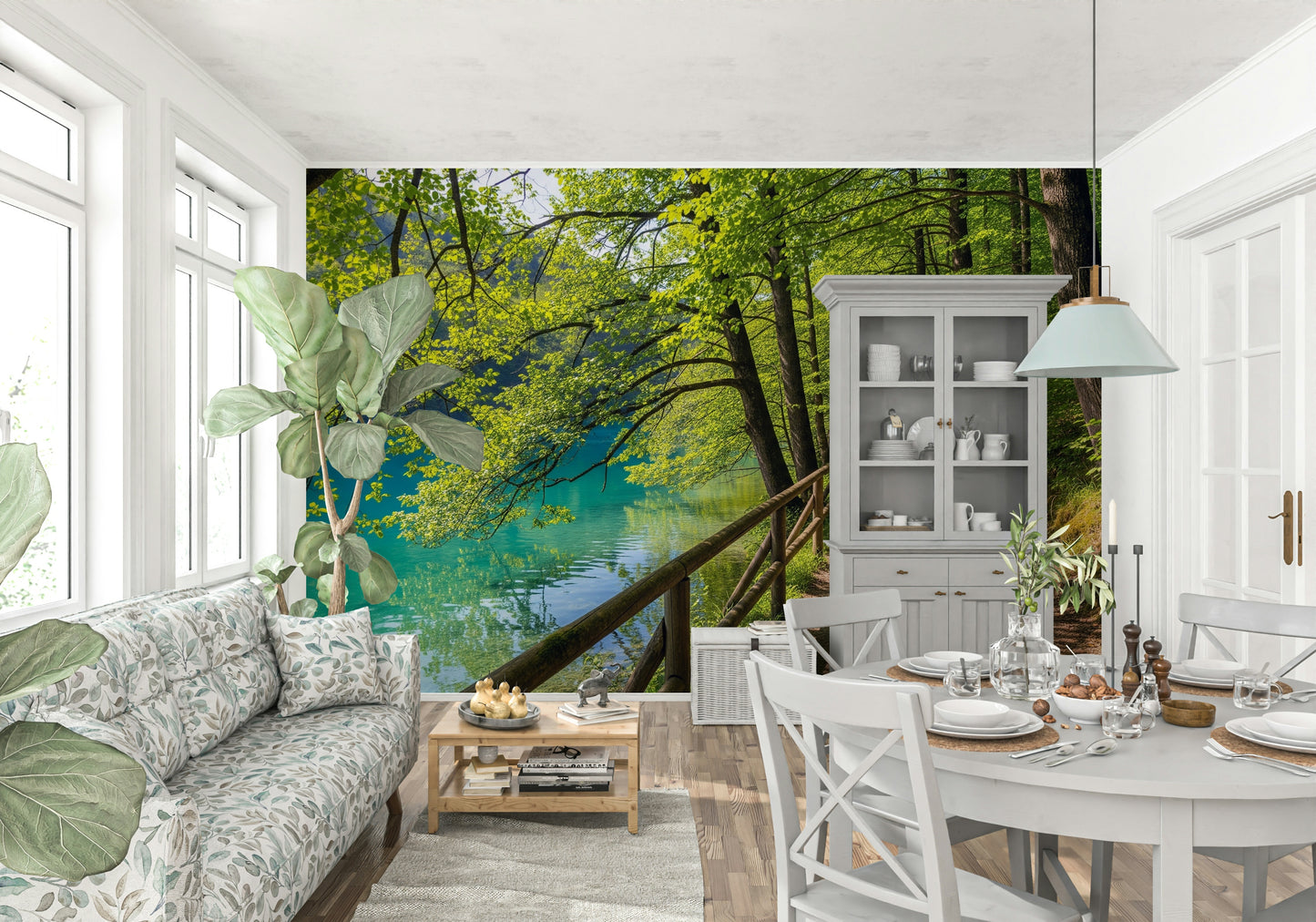 Lakeside Serenity Wall Mural