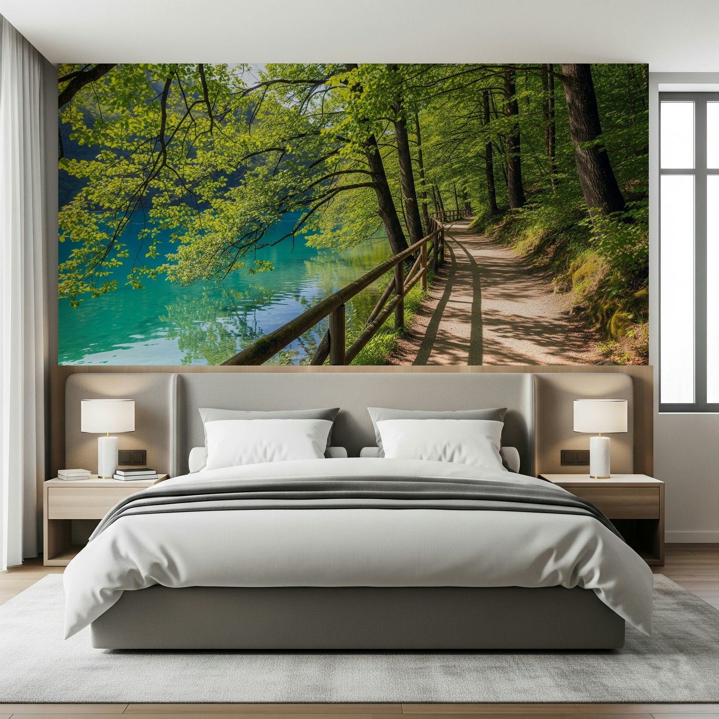 Lakeside Serenity Wall Mural