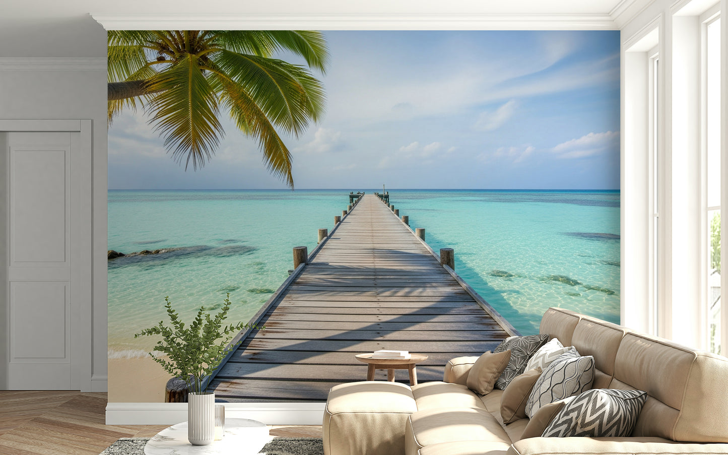 Ocean Pier Dream Wall Mural