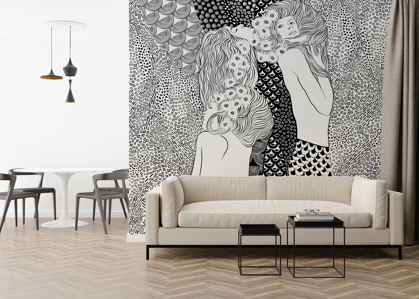 Water Serpents Wall Mural