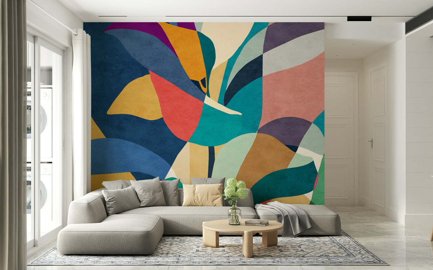 Mosaic Flora Wall Mural