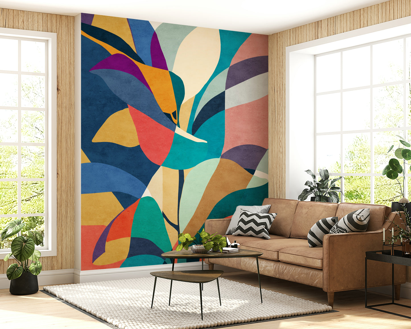 Mosaic Flora Wall Mural