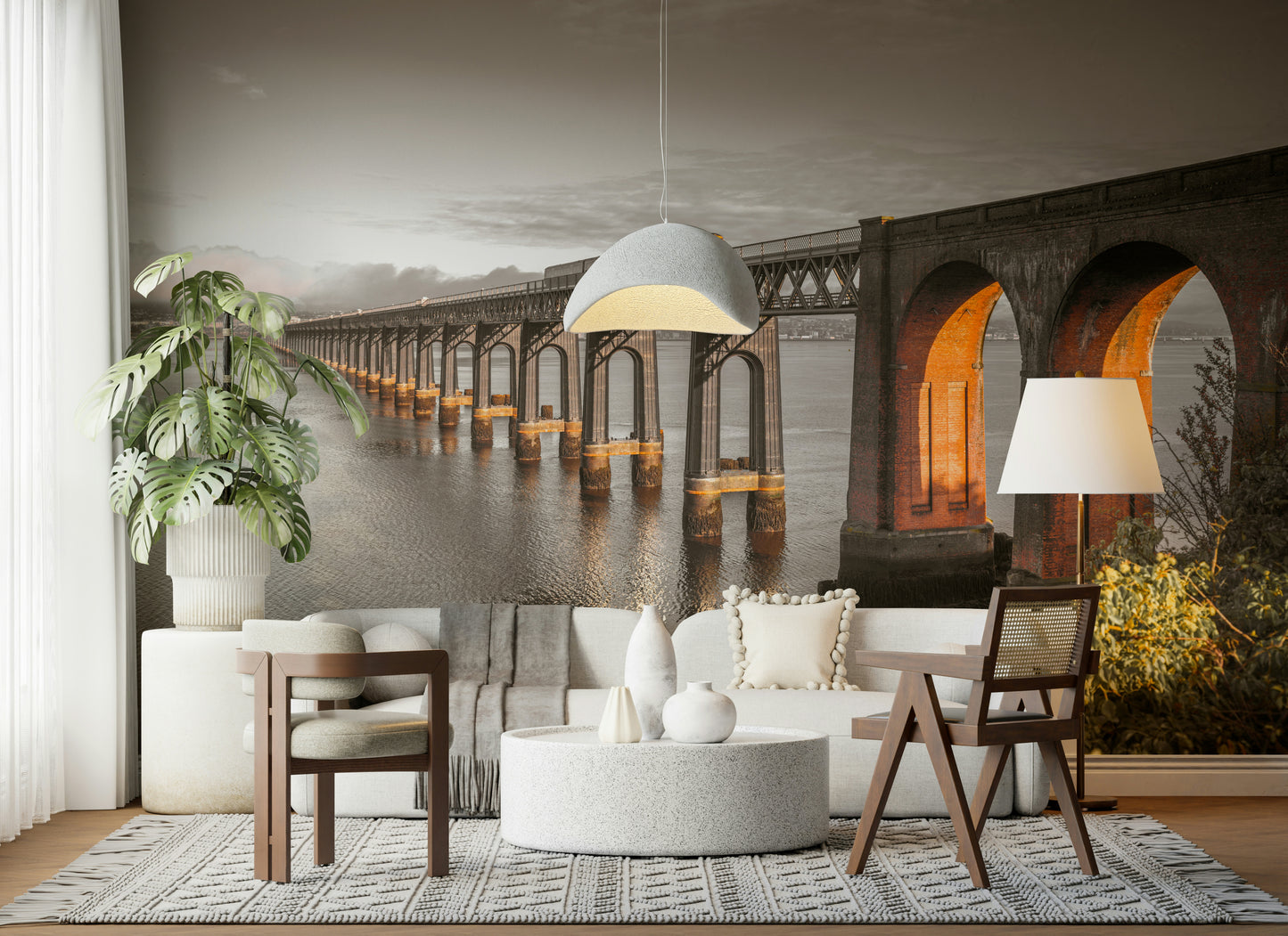 Tay Rail Bridge Wall Mural