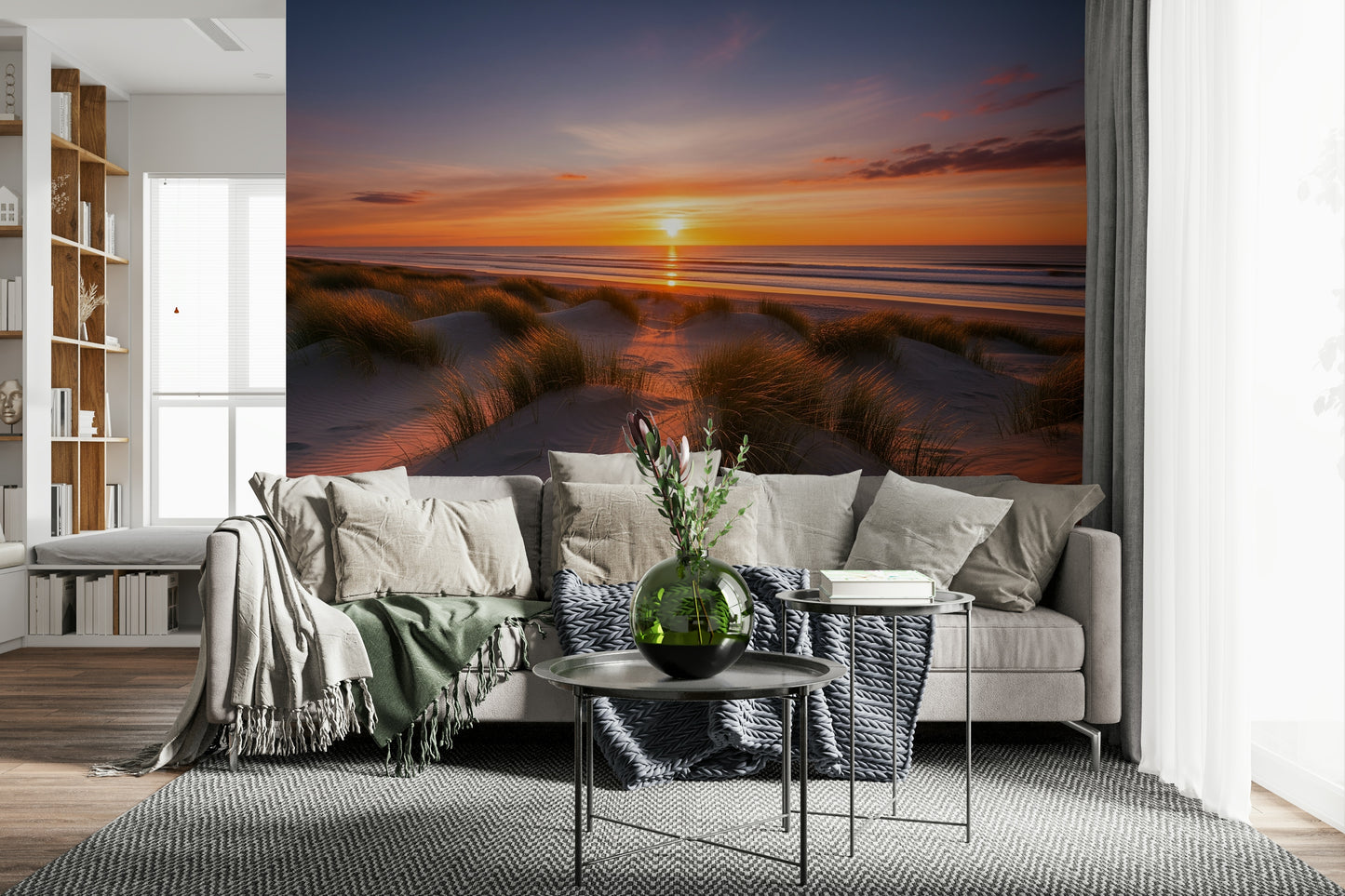 Golden Dune Dawn Wall Mural