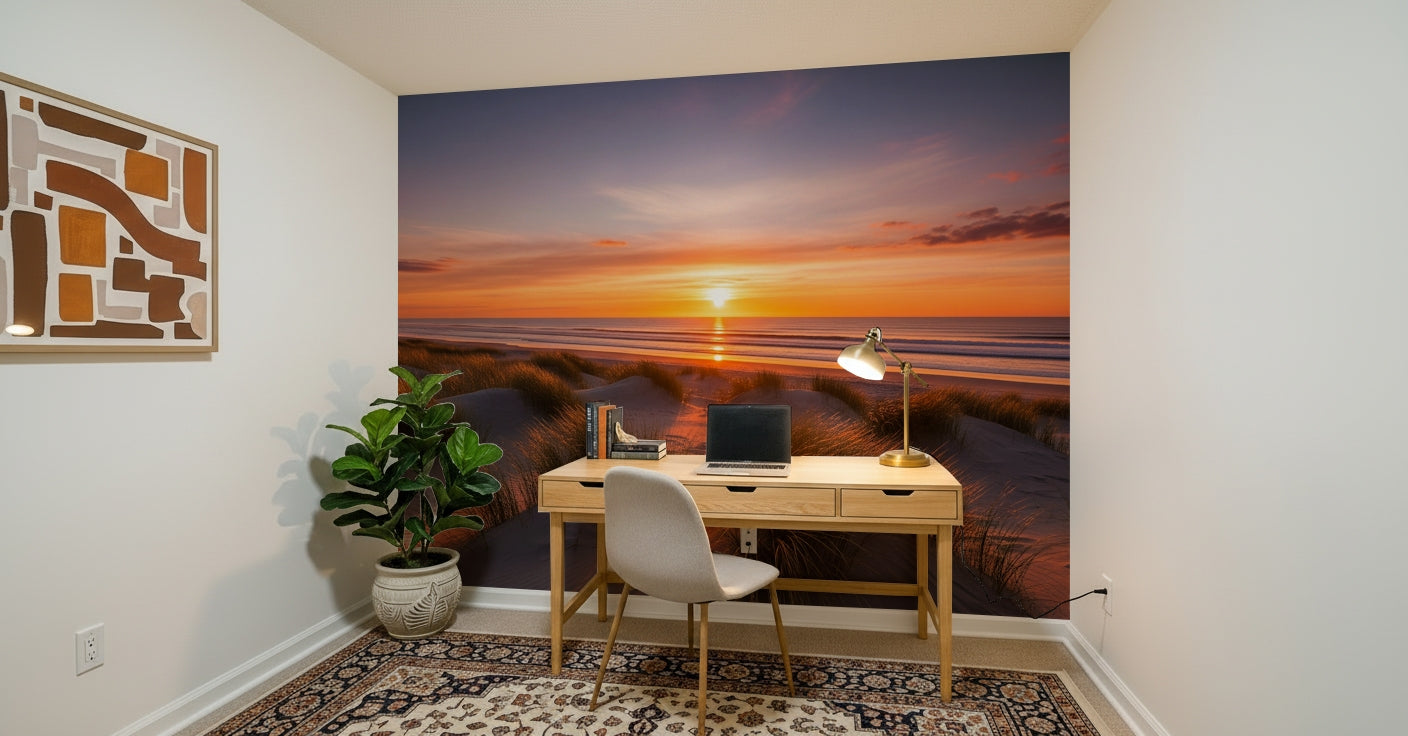 Golden Dune Dawn Wall Mural