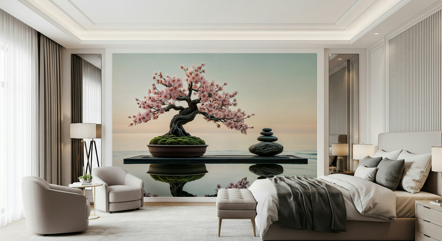 Zen Blossom Balance Wall Mural
