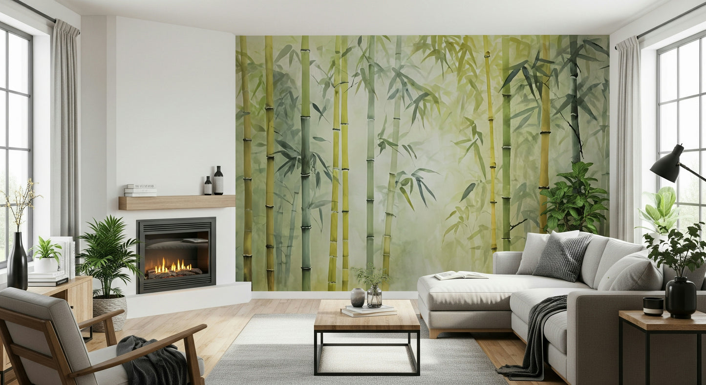 Bamboo Forest Serenity Wall Mural