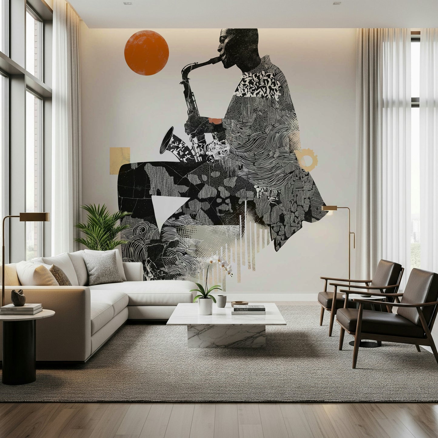 Urban Jazz Wall Mural