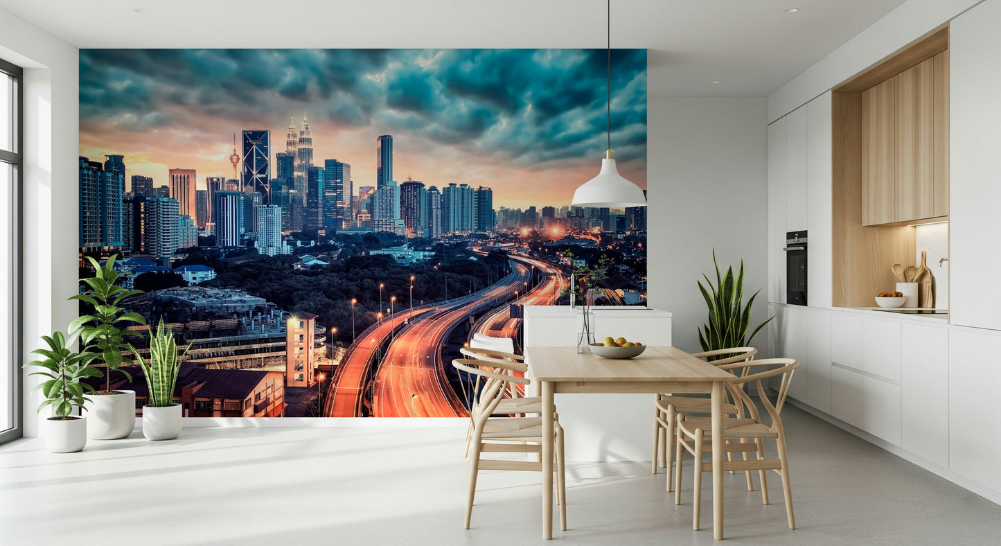Cityscape Dawn Wall Mural