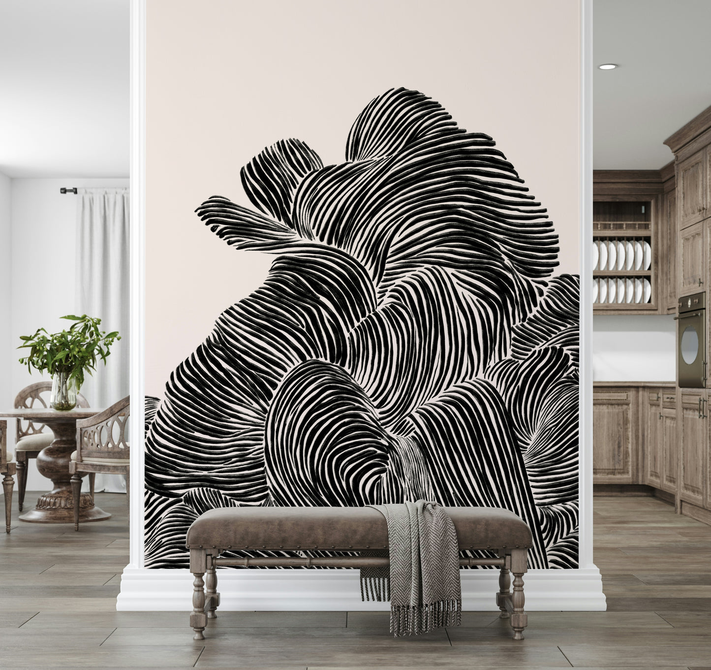 Linear Wall Mural
