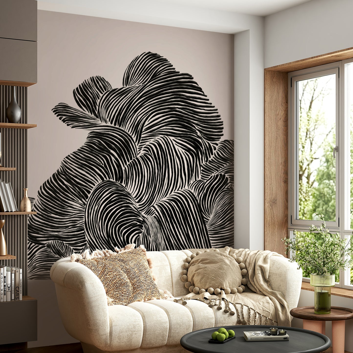 Linear Wall Mural