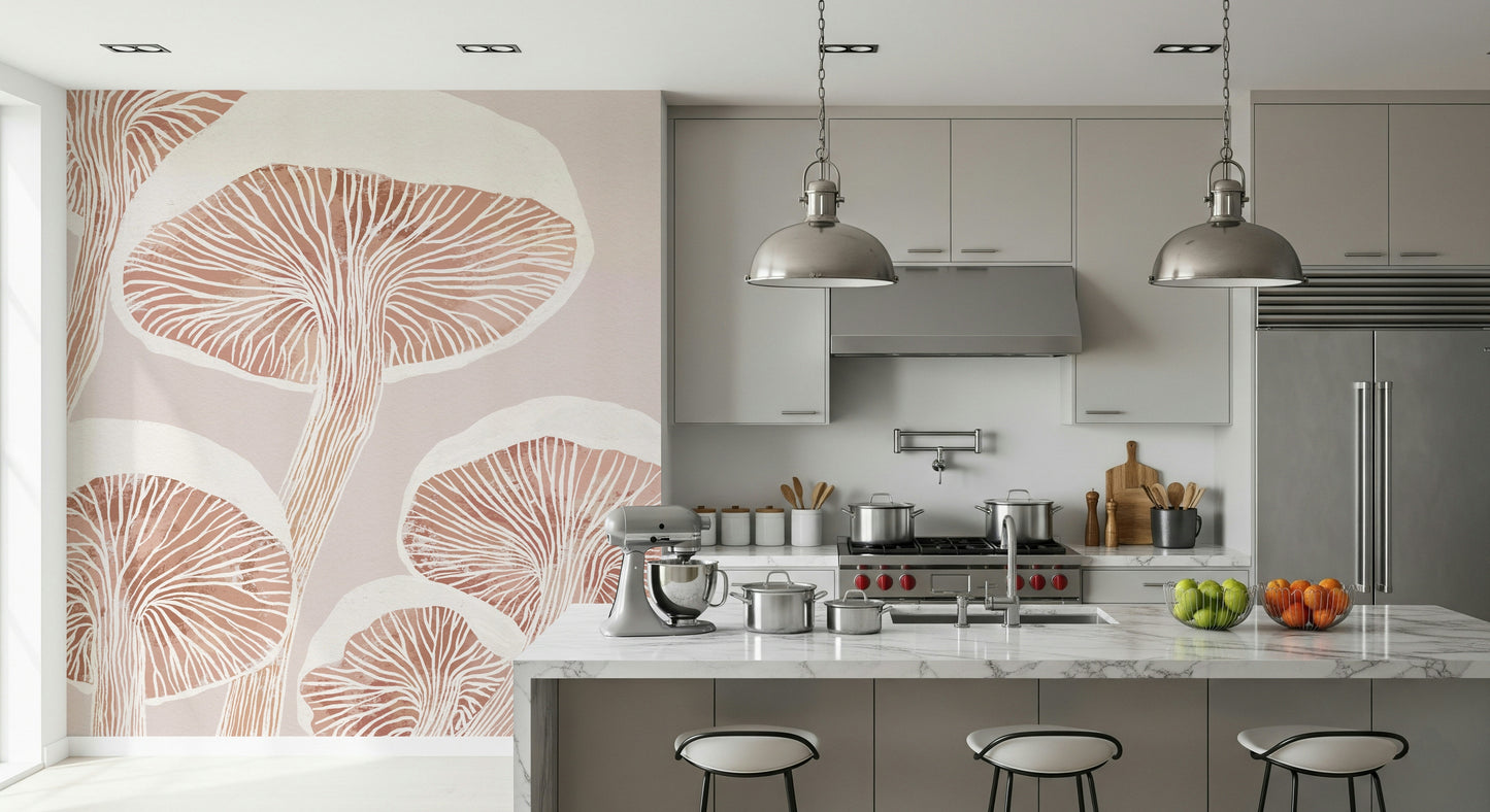 Fungi Forest Charm Wall Mural