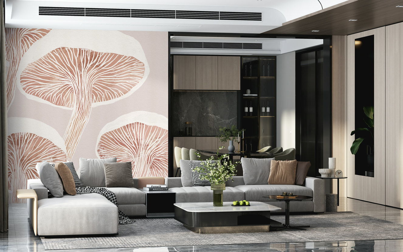 Fungi Forest Charm Wall Mural