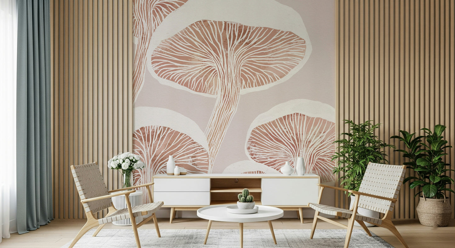 Fungi Forest Charm Wall Mural