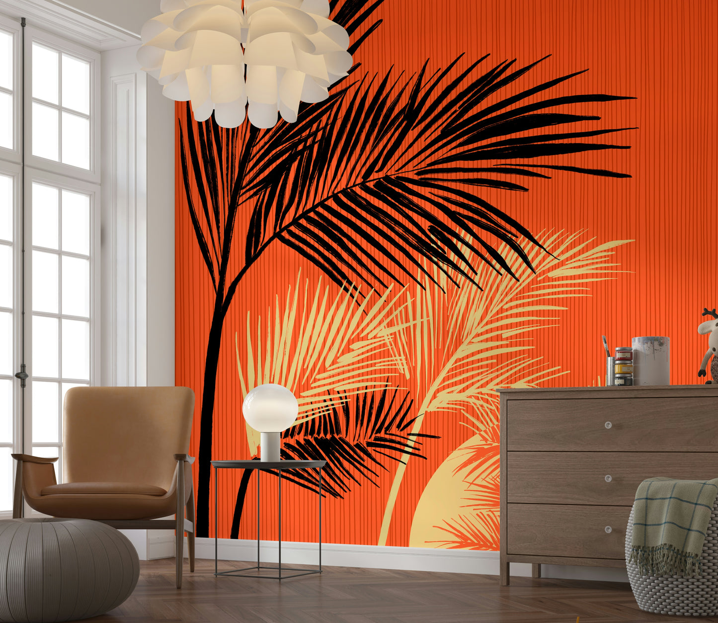 Palms at Sunset Wall Mural