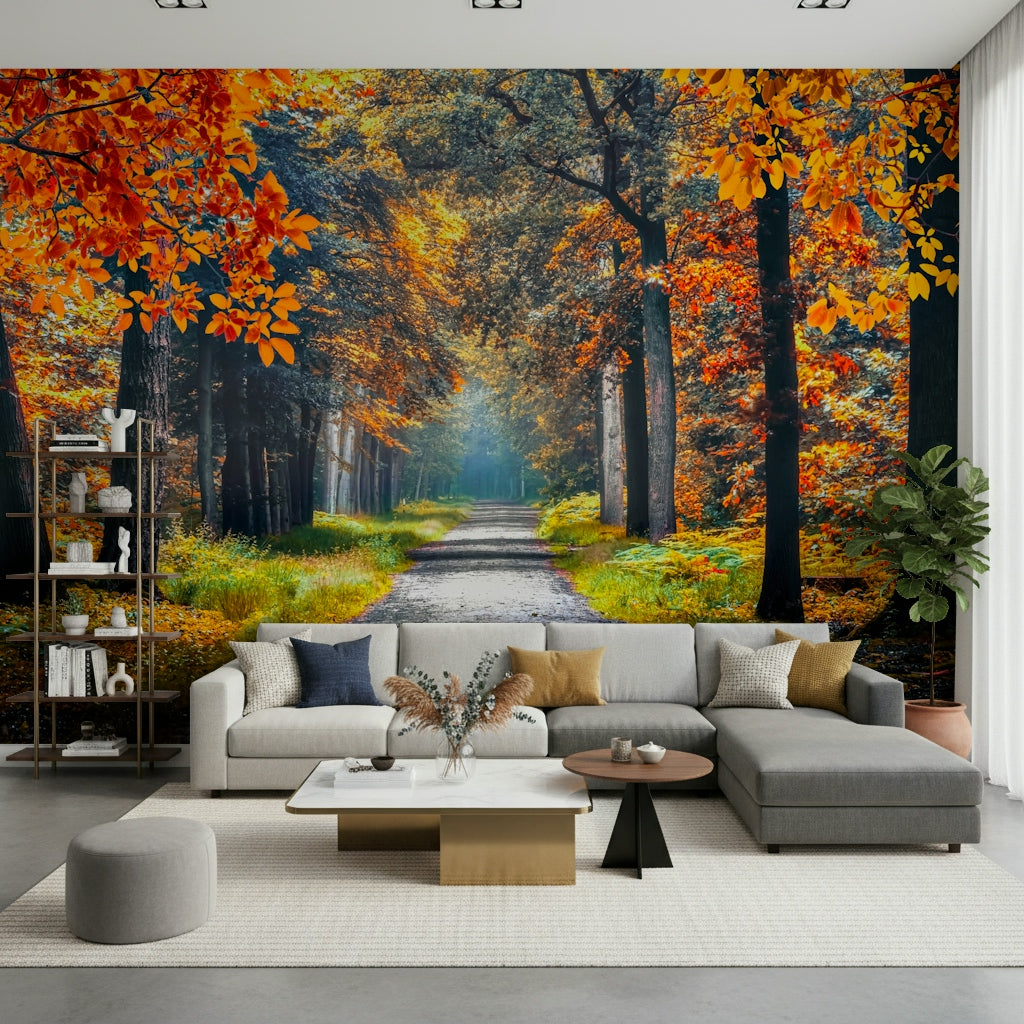 Autumn Path Wall Mural