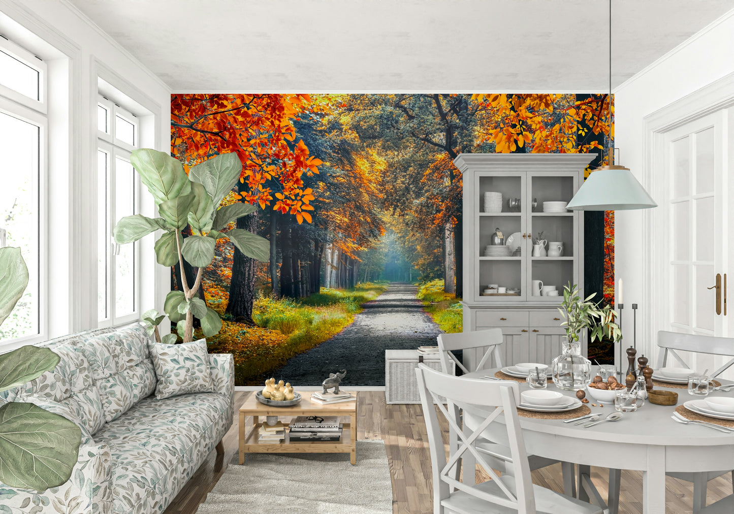 Autumn Path Wall Mural