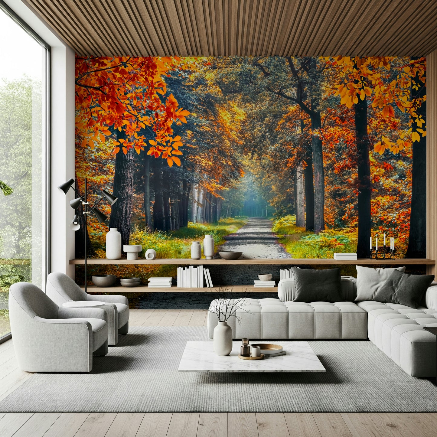 Autumn Path Wall Mural