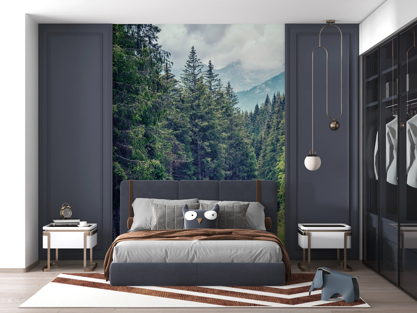 Mountain Road Vista Wall Mural