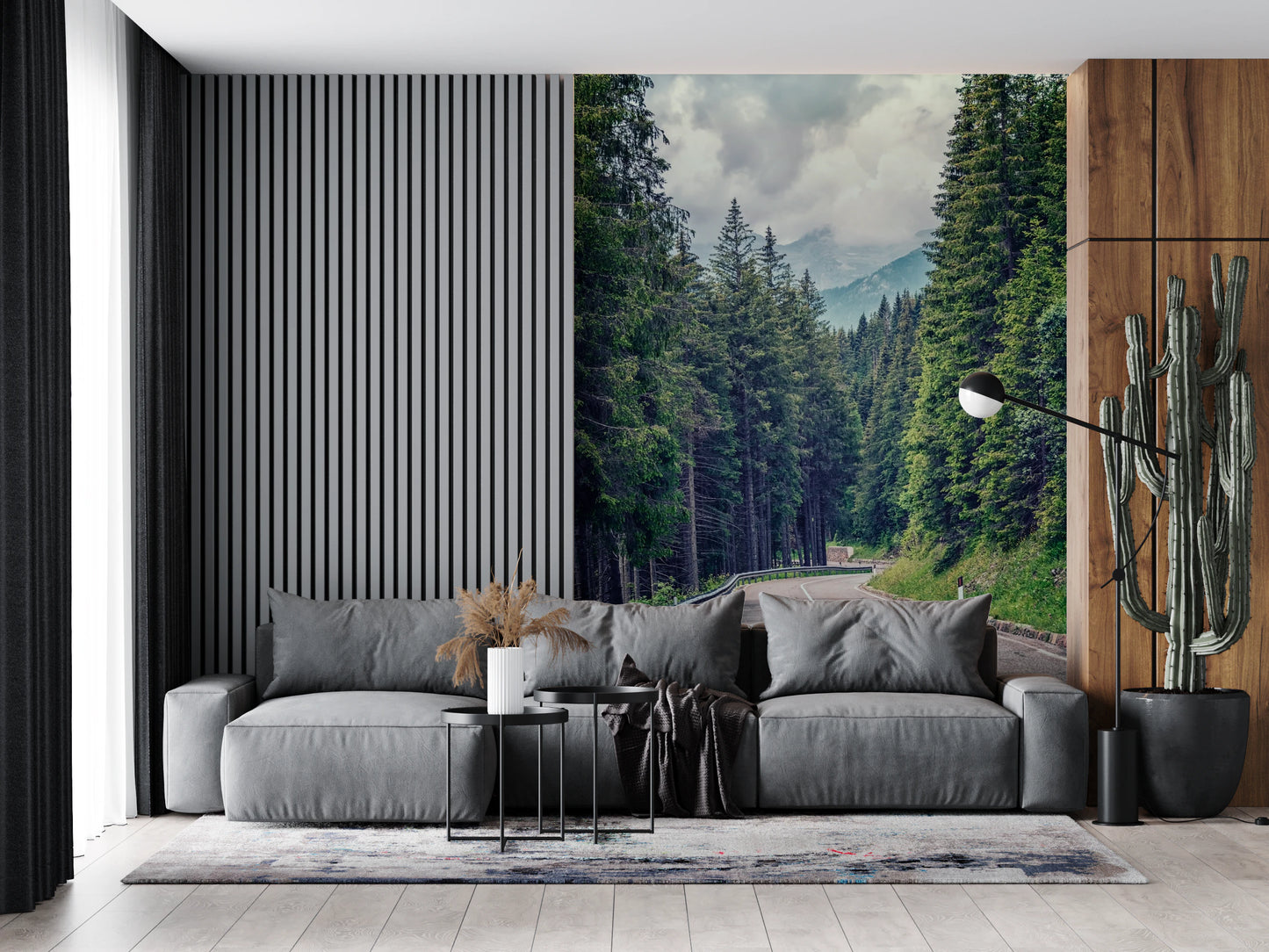 Mountain Road Vista Wall Mural