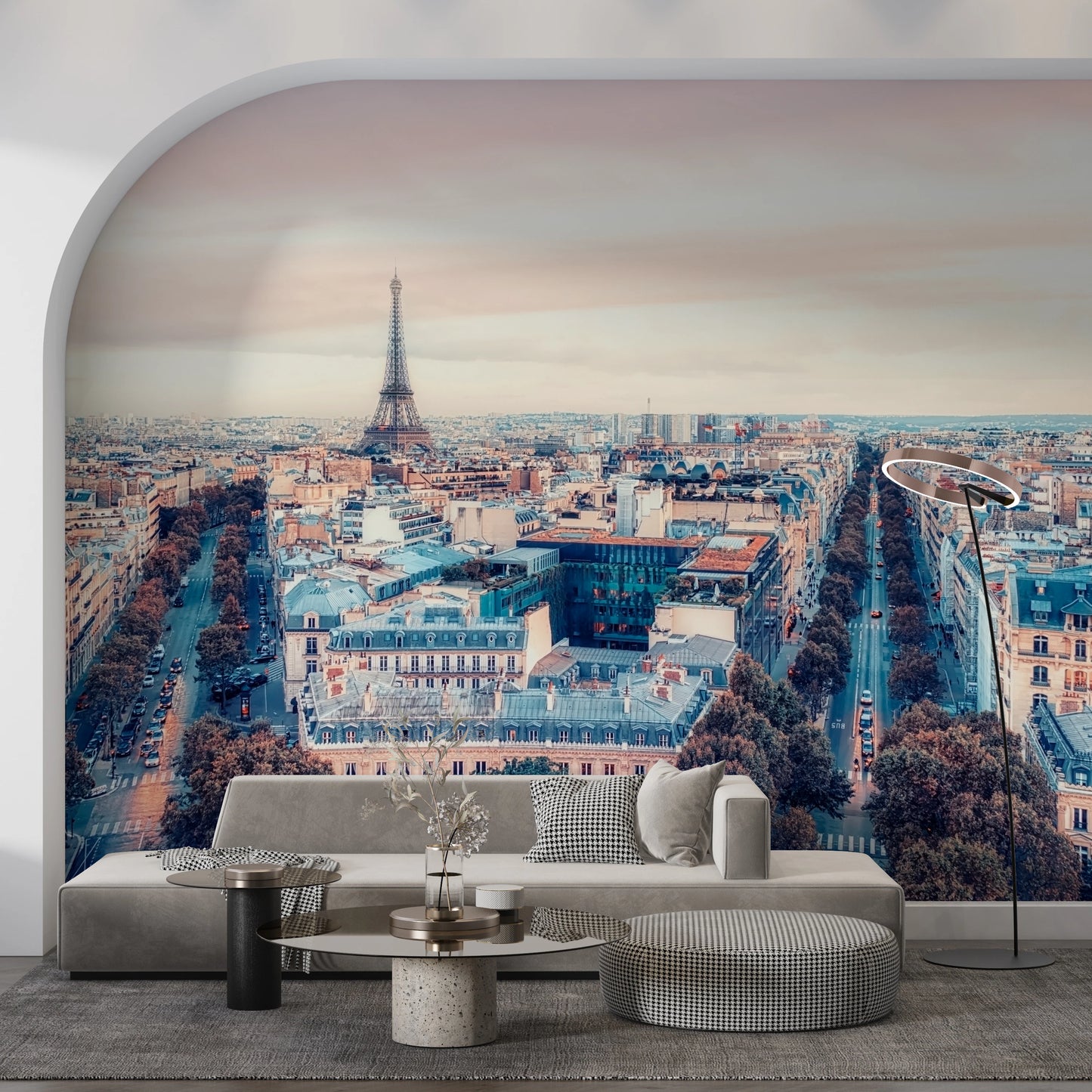 Eiffel Tower View Wall Mural