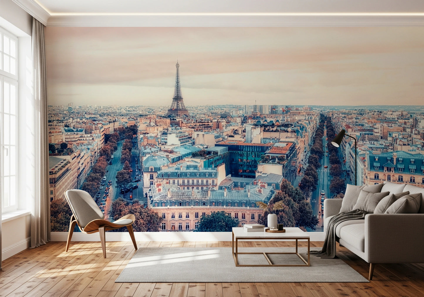 Eiffel Tower View Wall Mural