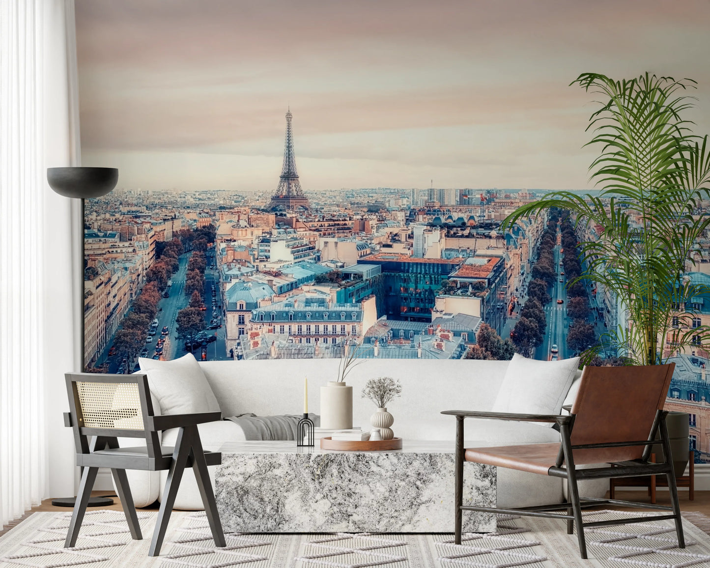 Eiffel Tower View Wall Mural