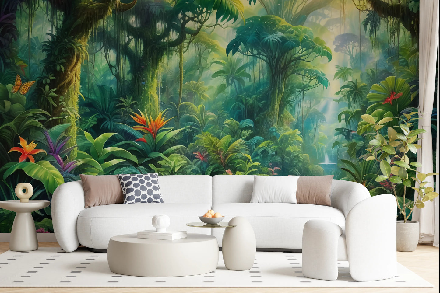 Lush Rainforest Retreat Wall Mural