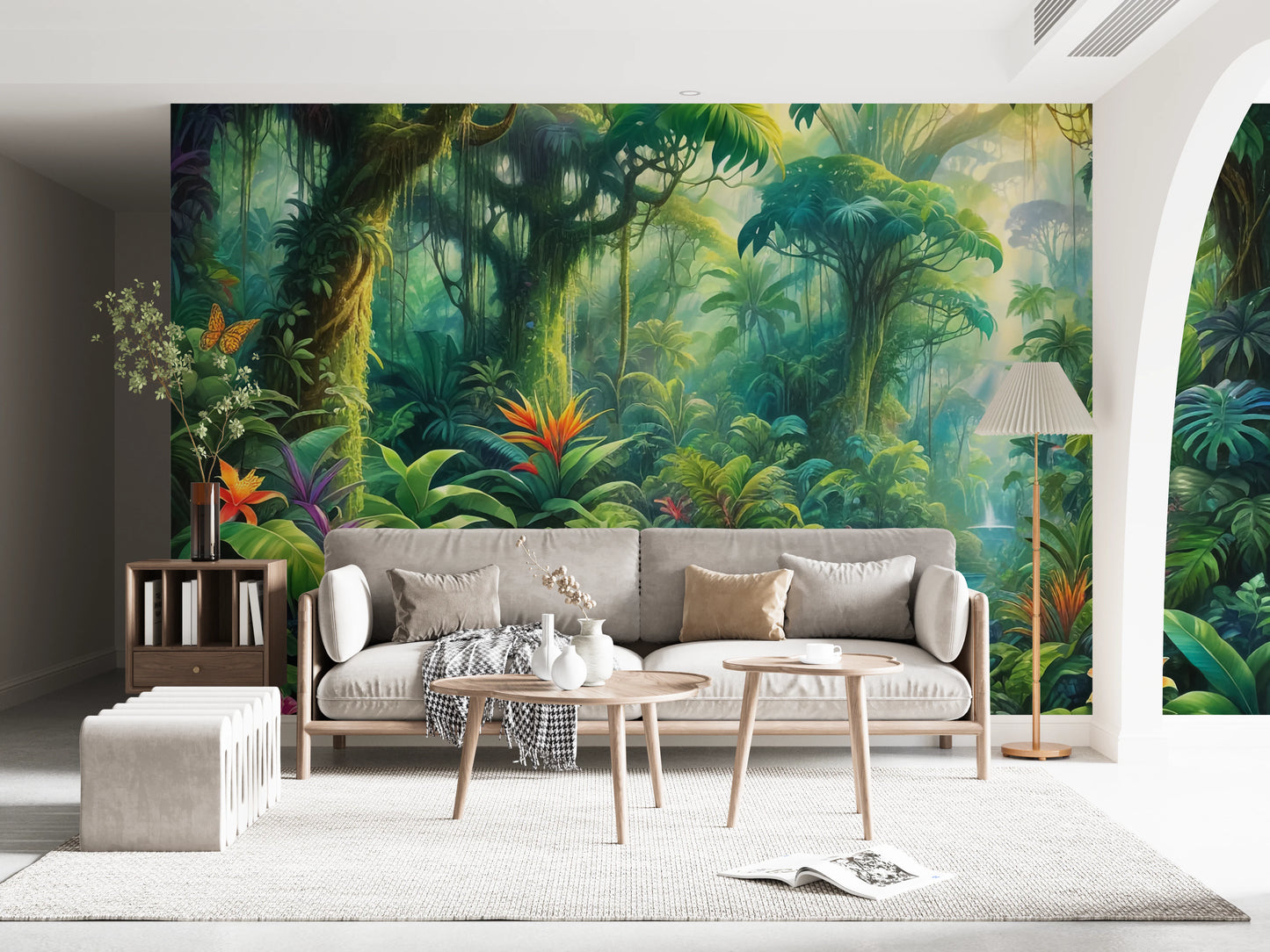 Lush Rainforest Retreat Wall Mural