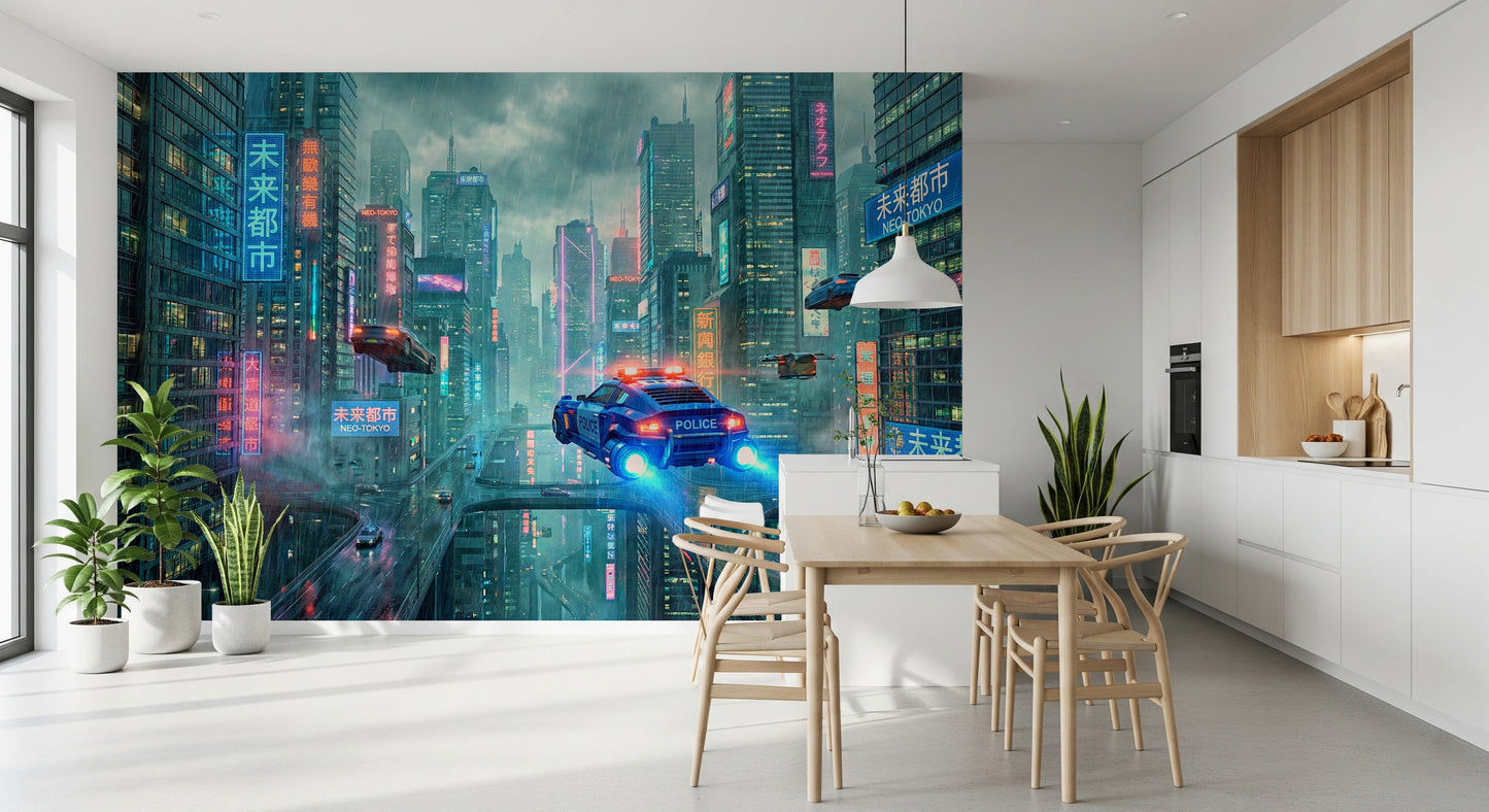 Neo-Tokyo Nights Wall Mural