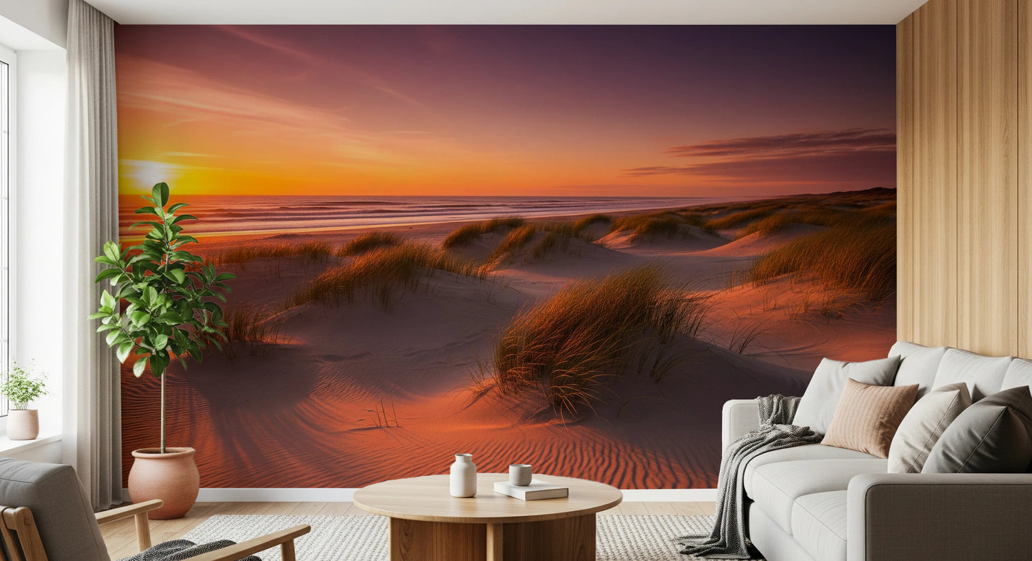Golden Hour Dunes Wall Mural