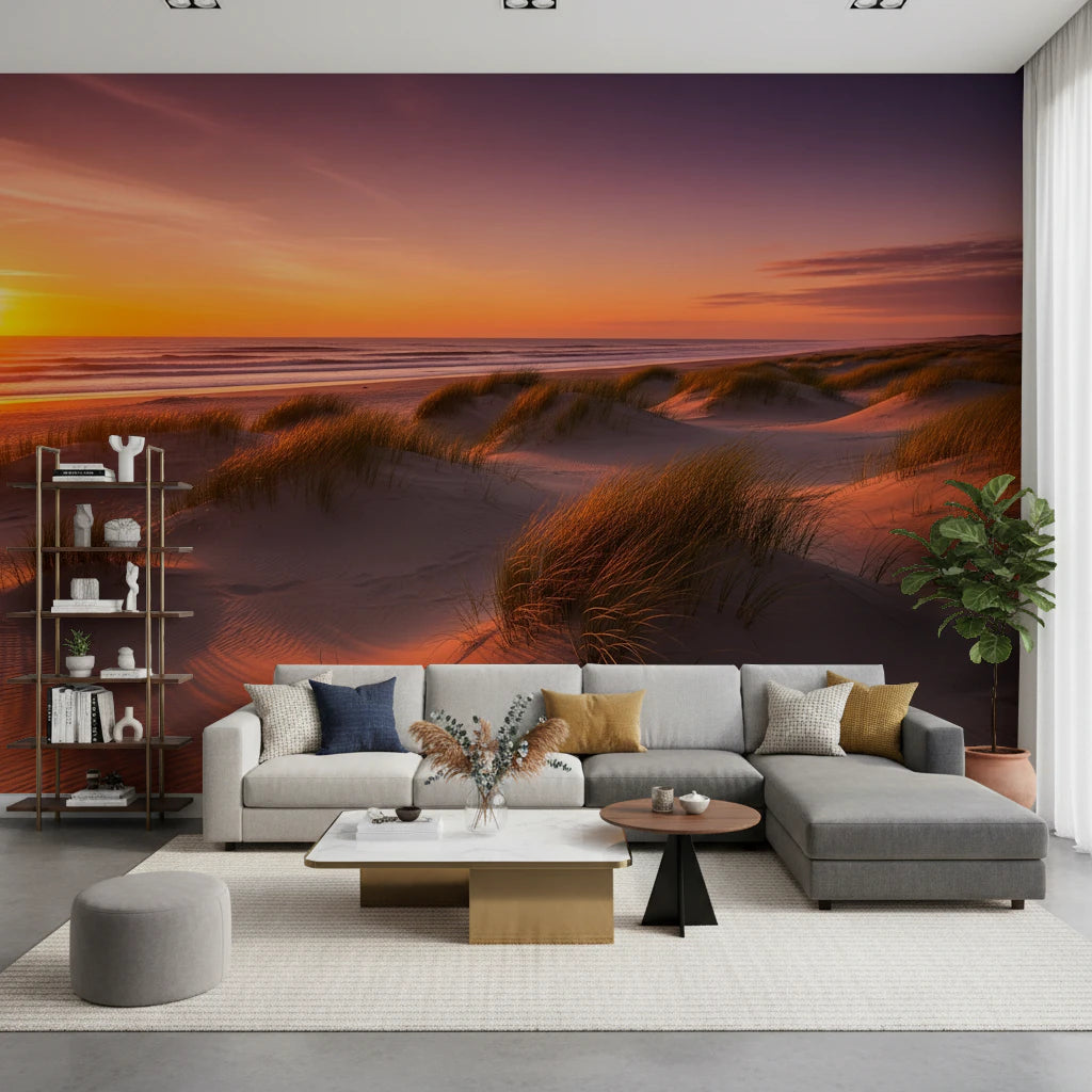 Golden Hour Dunes Wall Mural