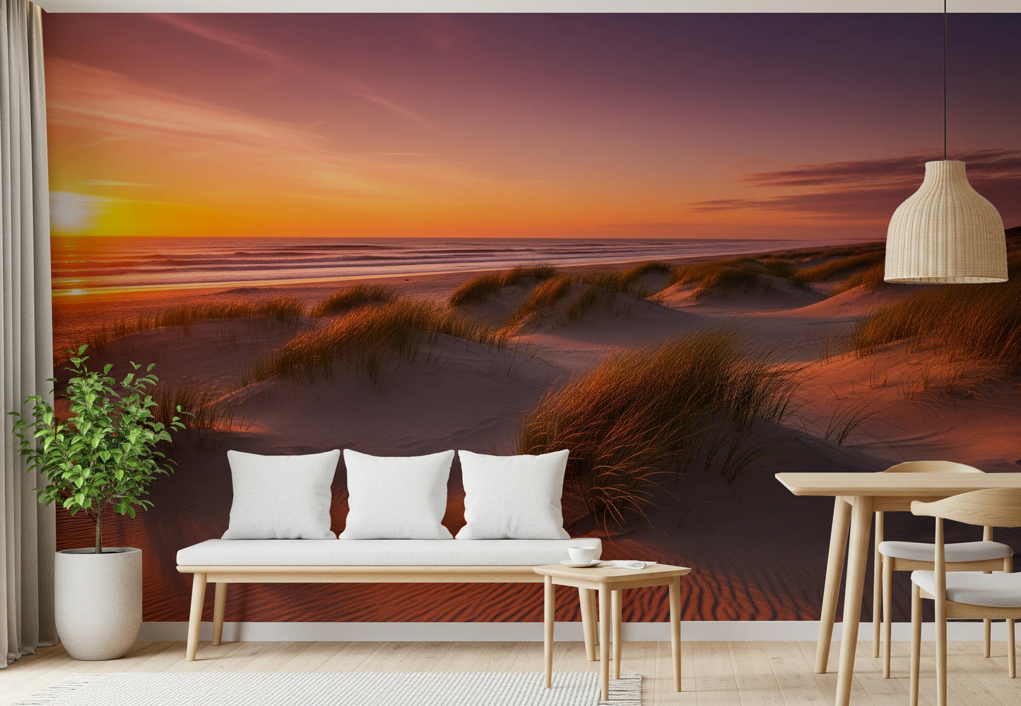 Golden Hour Dunes Wall Mural