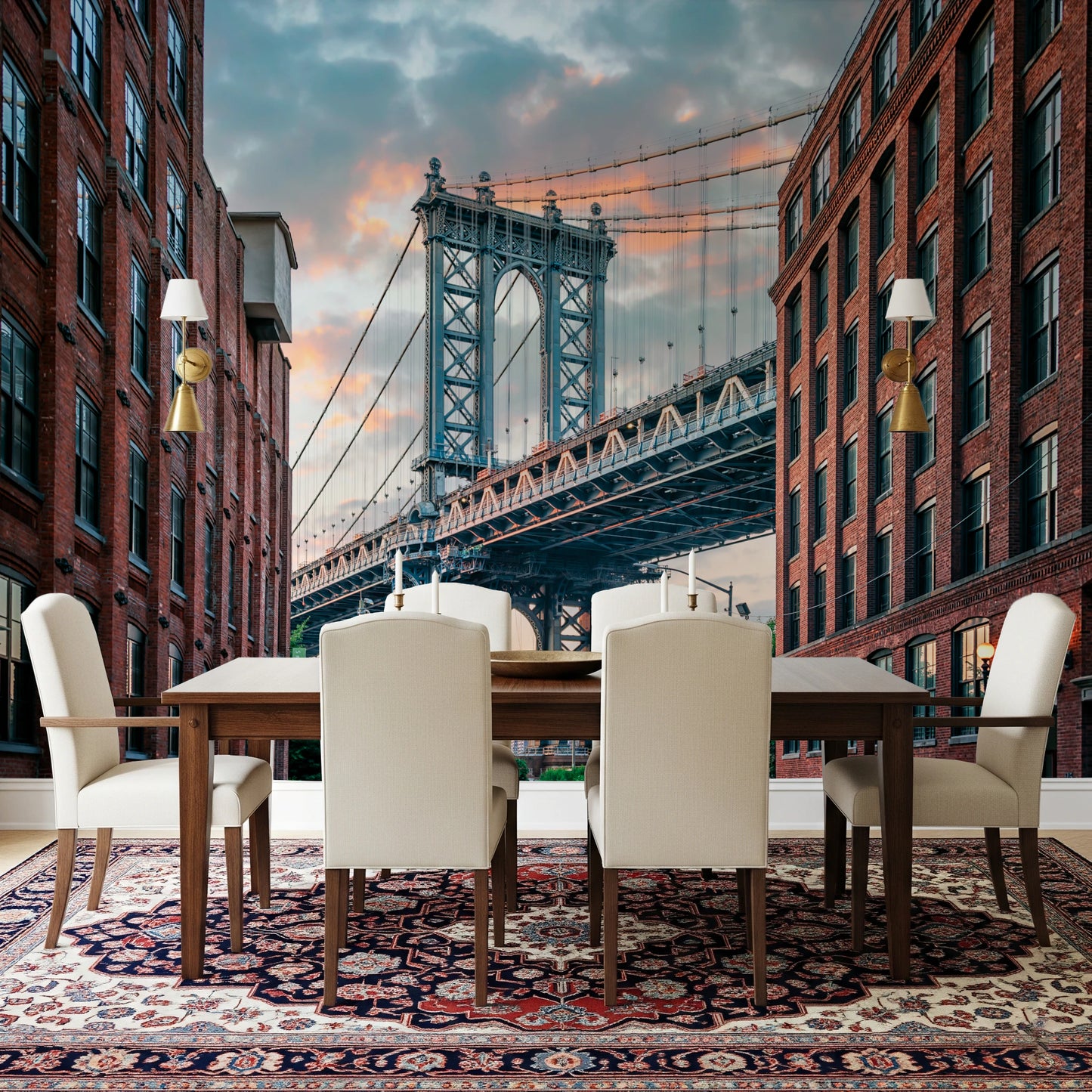 Manhattan Bridge Vista Wall Mural