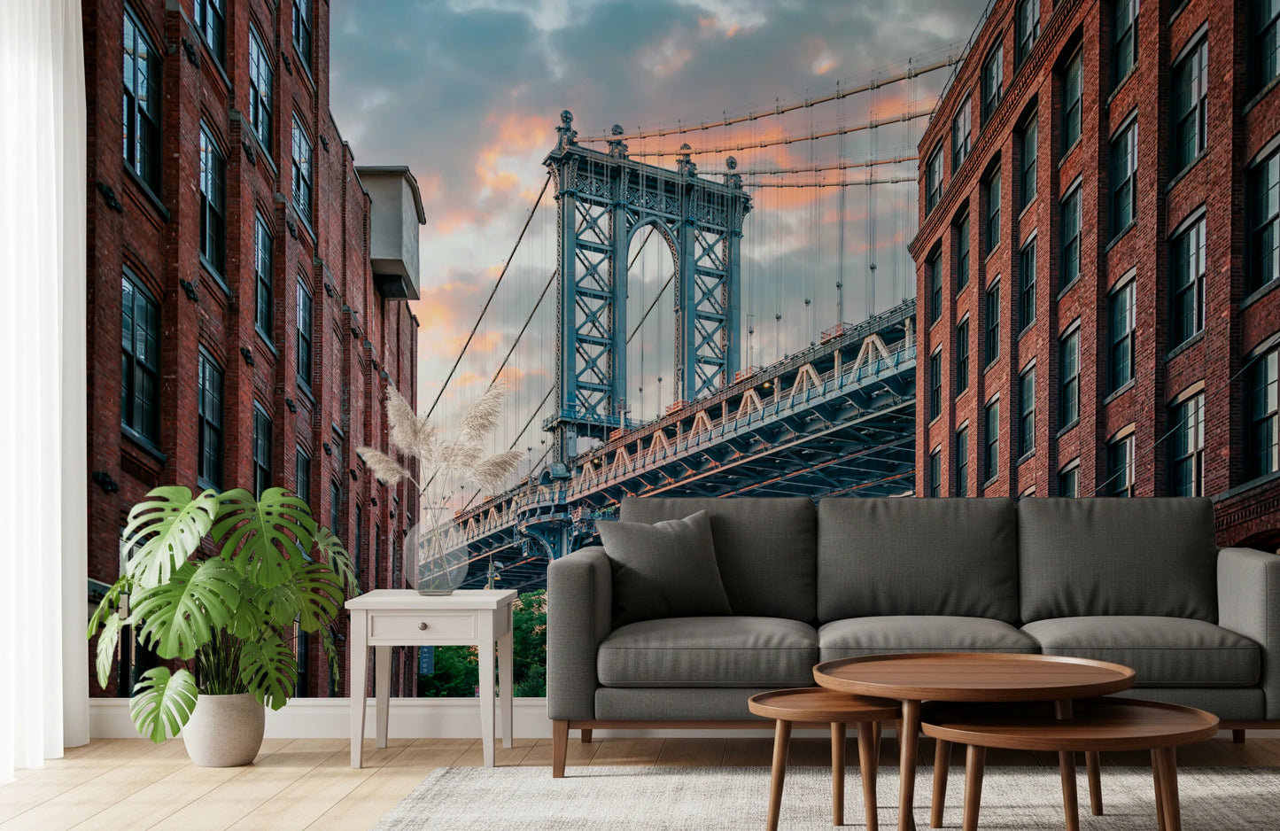 Manhattan Bridge Vista Wall Mural