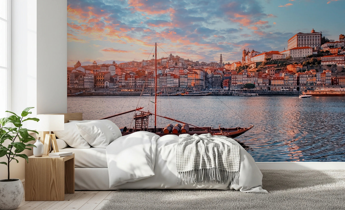 Porto Sunset Glow Wall Mural