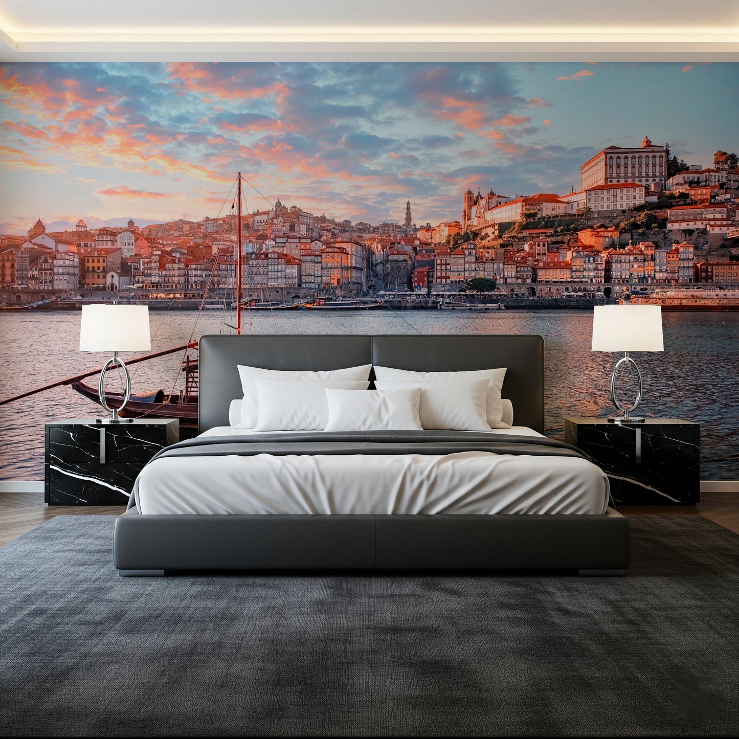 Porto Sunset Glow Wall Mural