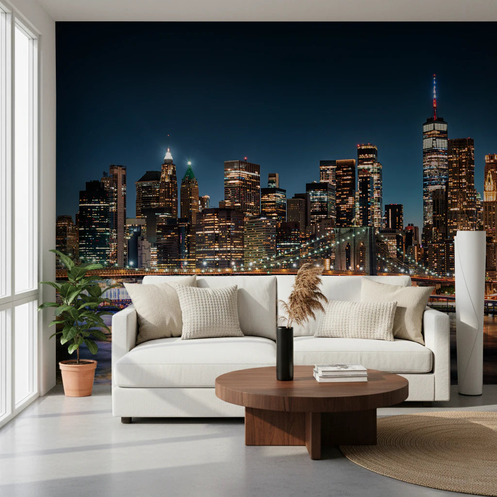 Urban Nightscape Wall Mural