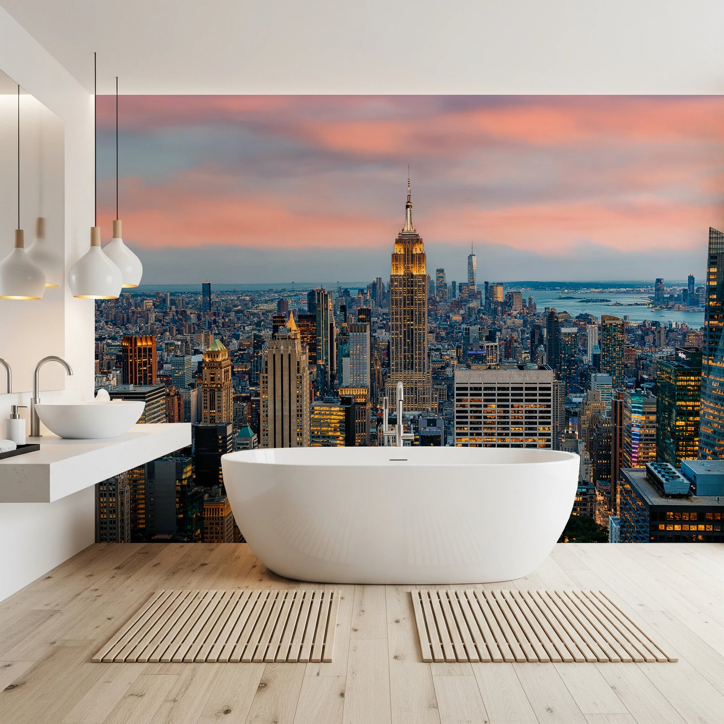Manhattan Dawn Wall Mural