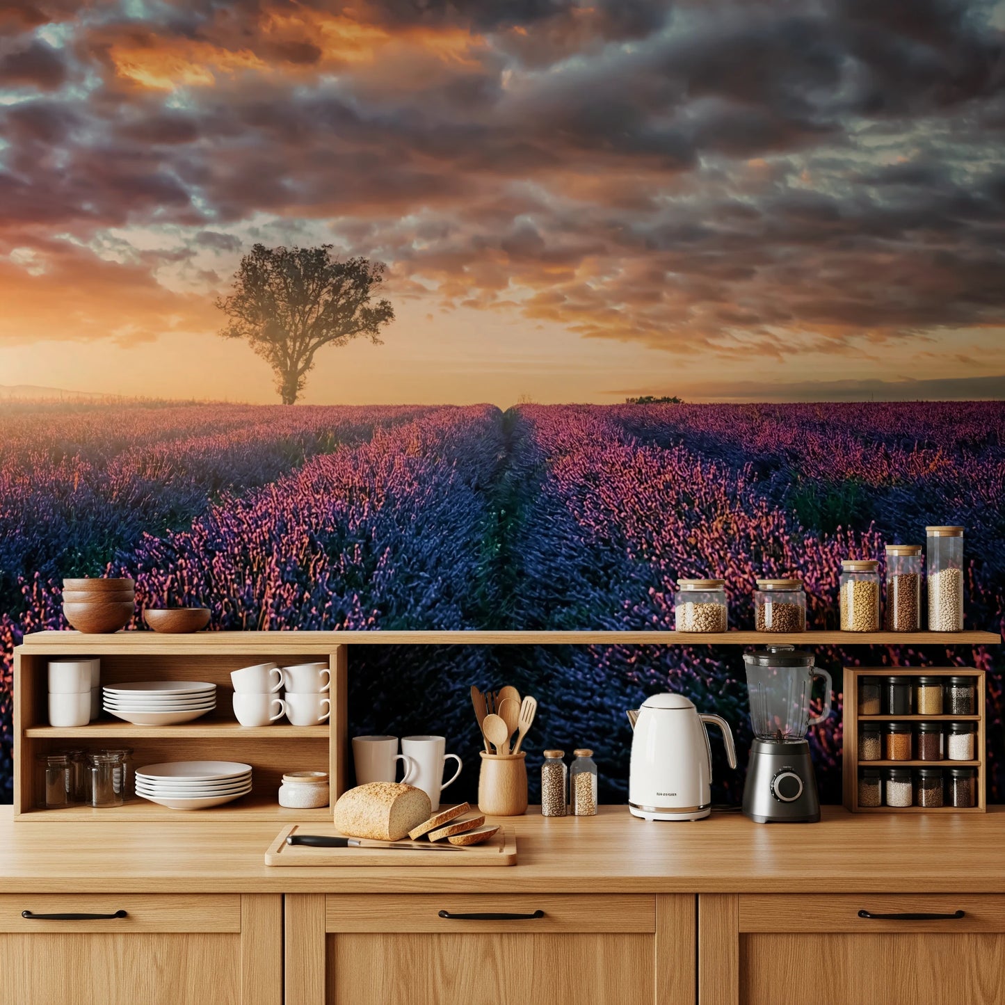Lavender Dawn Wall Mural