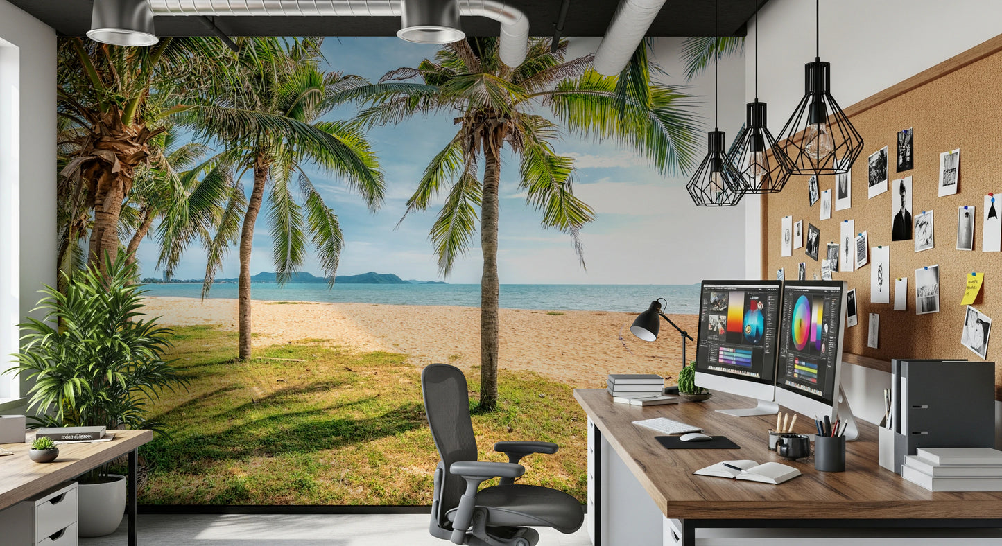 Tropical Beach Calm Wall Mural