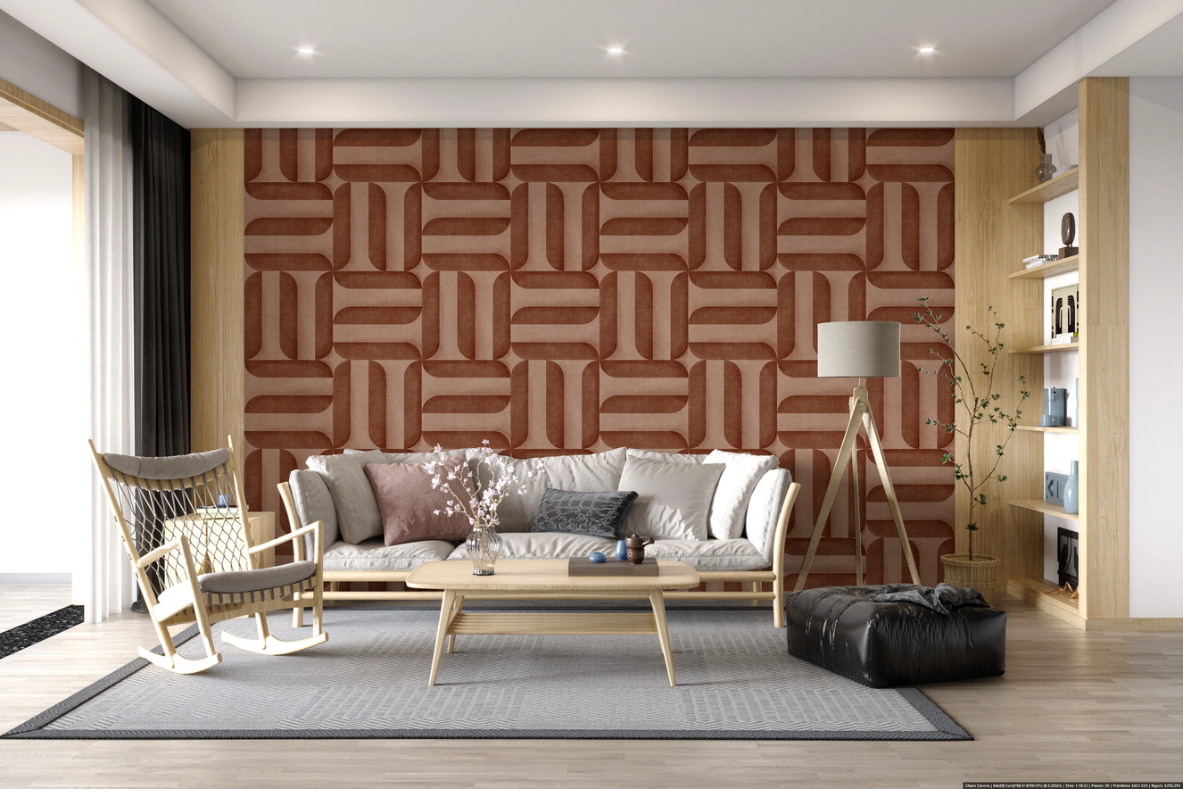 Modern Textured Signs Copper Wallpaper⁠