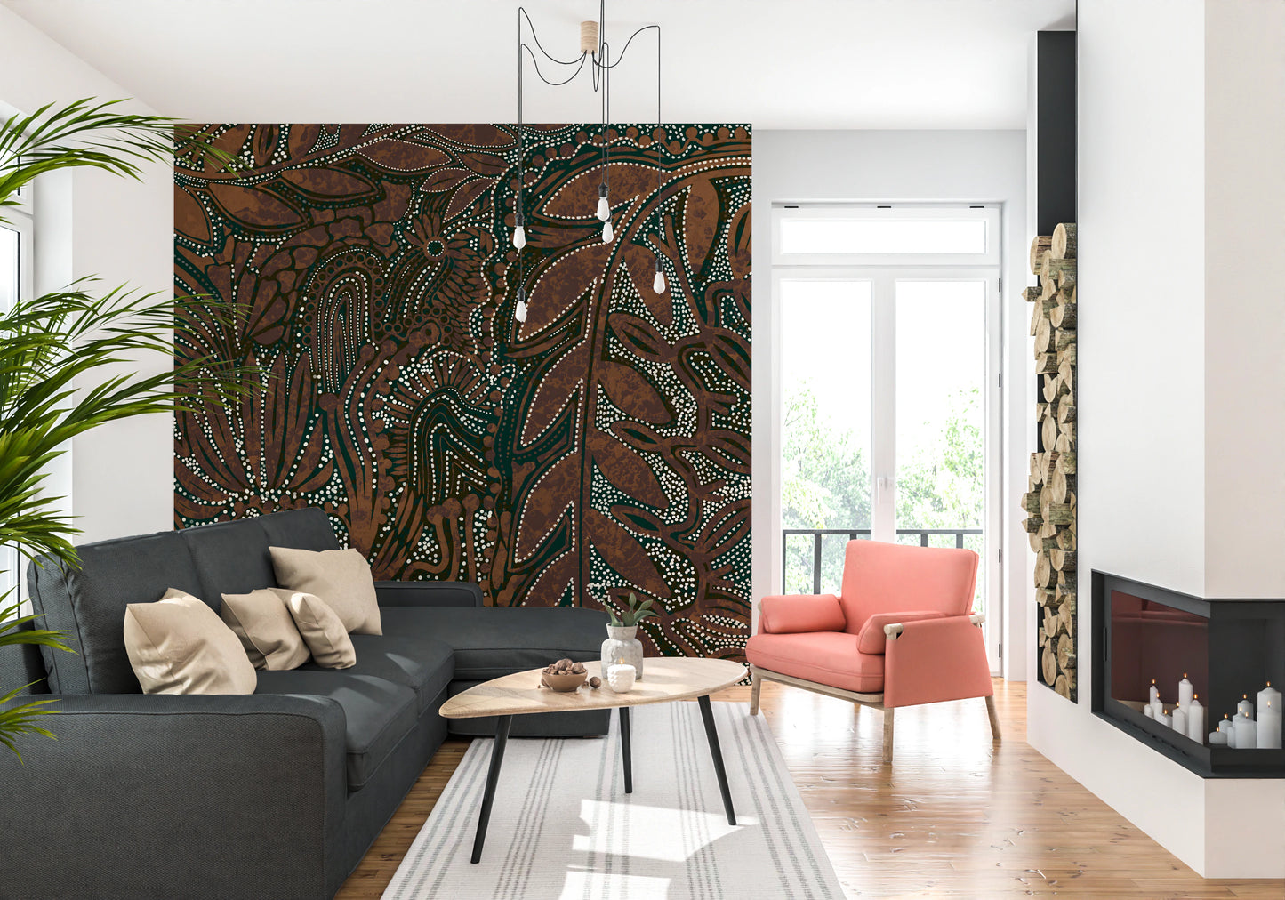 Indigenous Forest Wall Mural