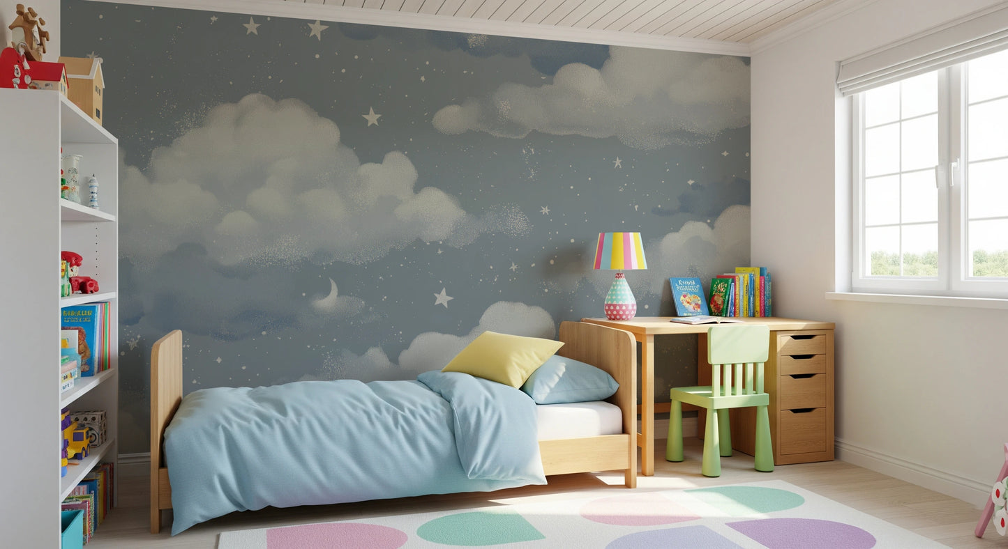 Sweet Dreams – Blue Wall Mural
