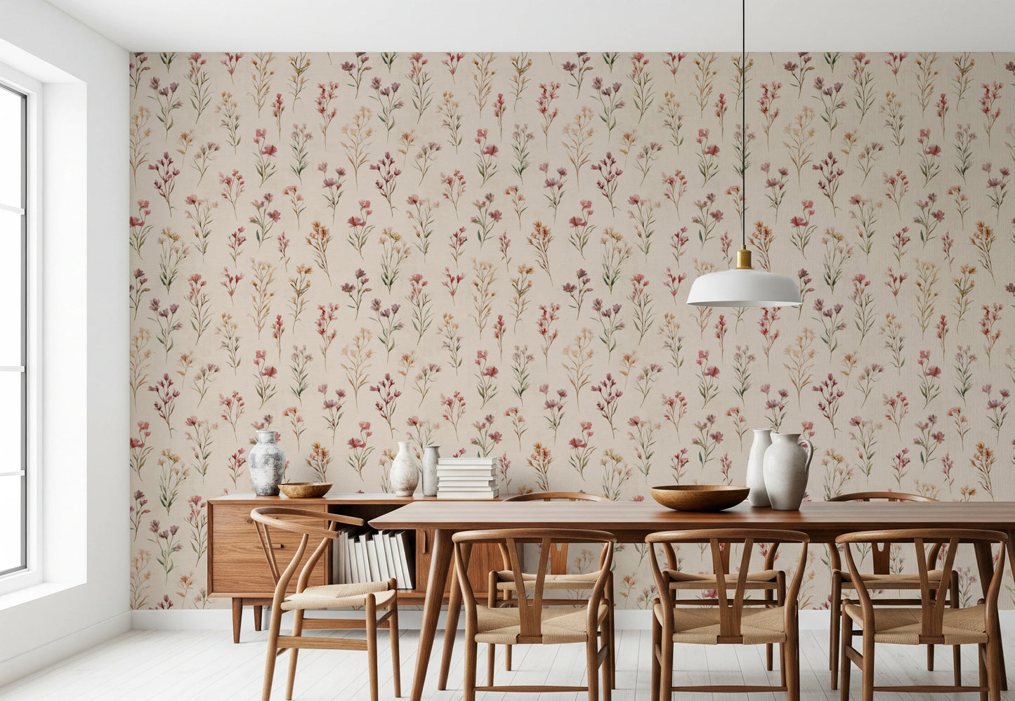 Soft Floral Whispers Wallpaper⁠