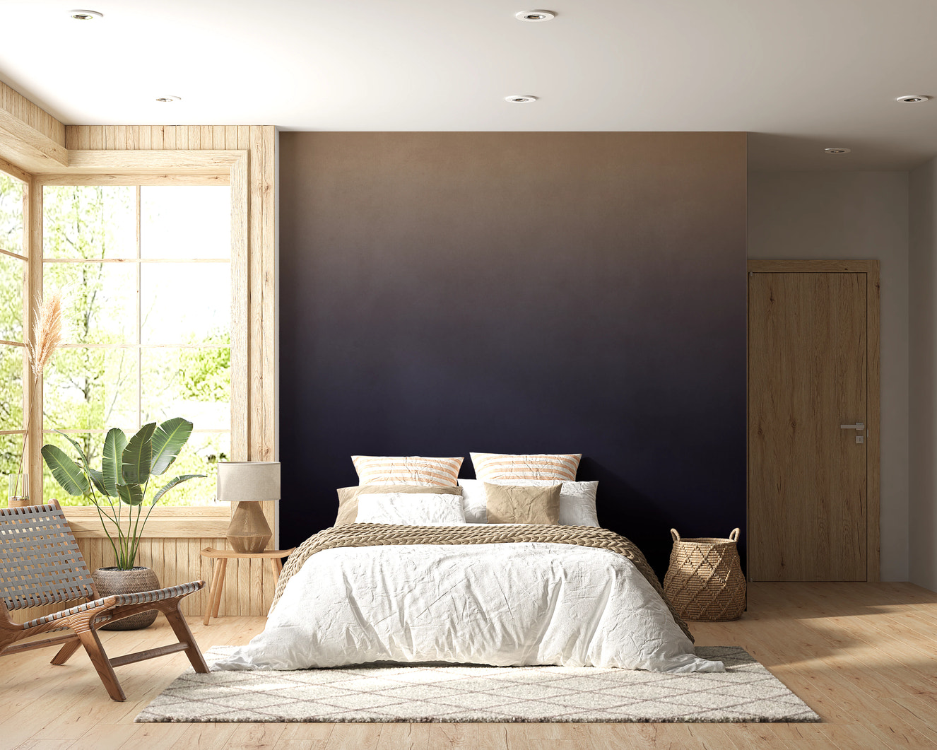 Dirty Paper - Ombre Dusk Wall Mural
