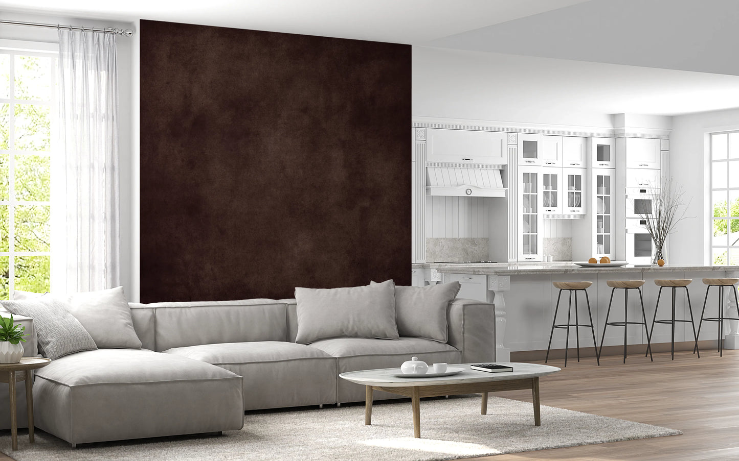 Dirty Paper - Cognac Wall Mural